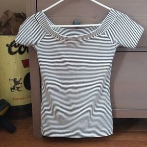 J. Crew Off the shoulder tshirt